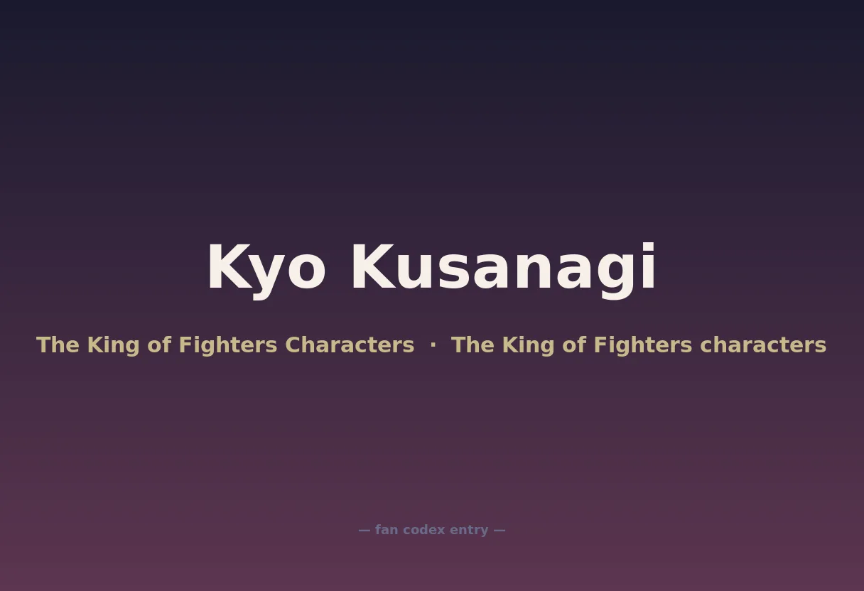 Kyo Kusanagi