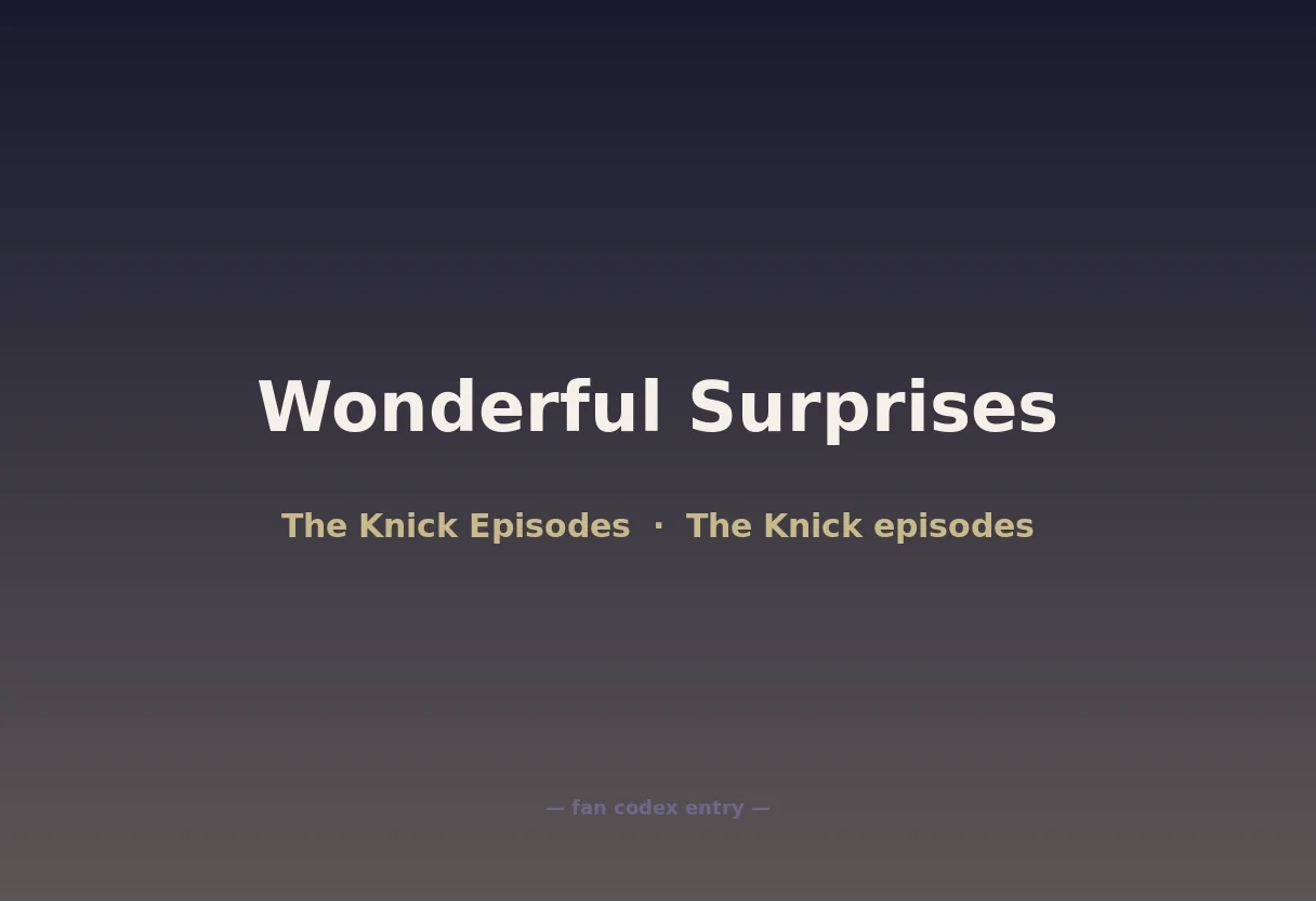Wonderful Surprises