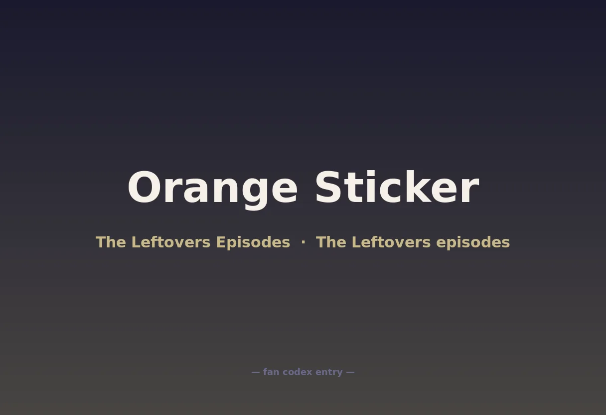 Orange Sticker