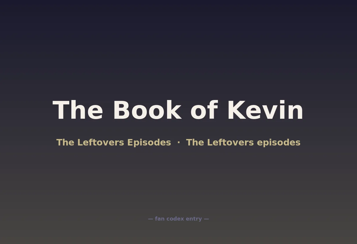 The Book of Kevin