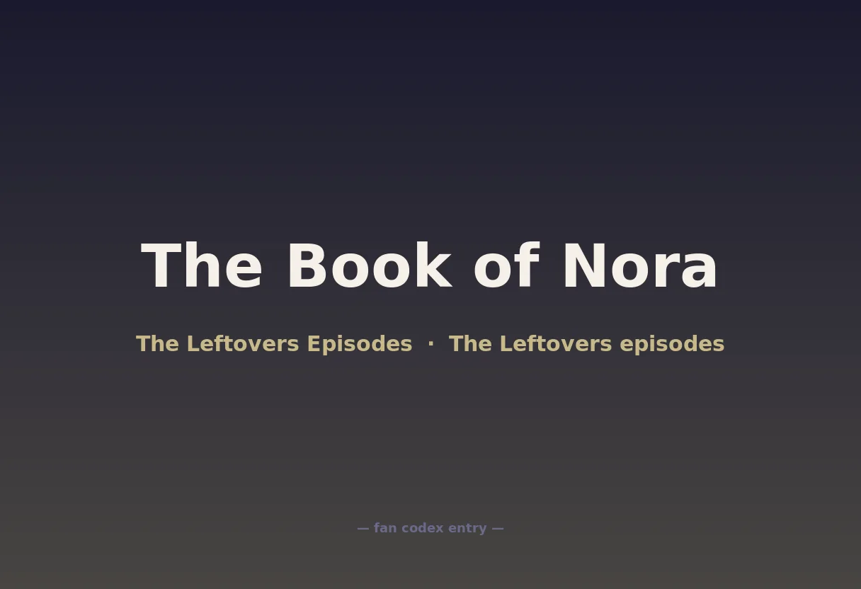 The Book of Nora