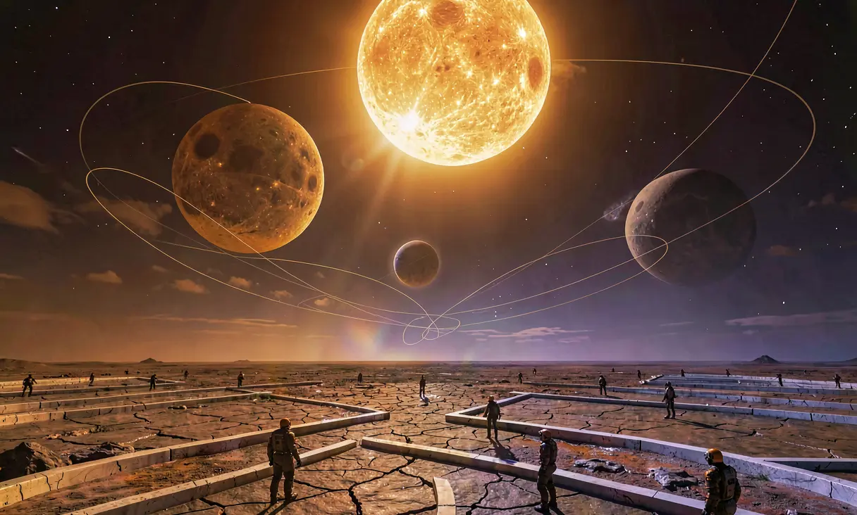 Trisolaran Three-Star System