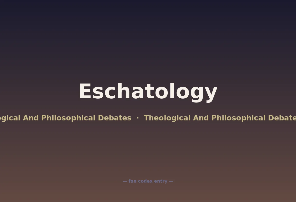 Eschatology