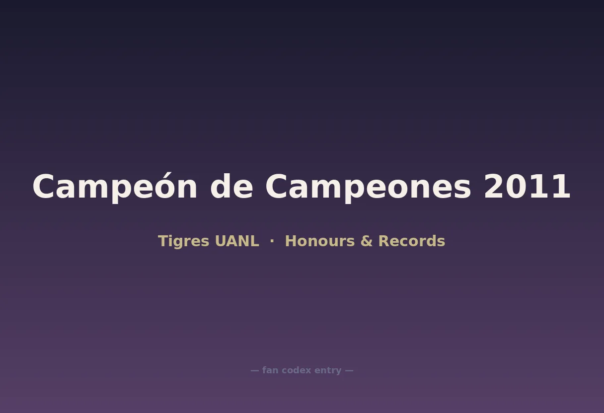 Campeón de Campeones 2011
