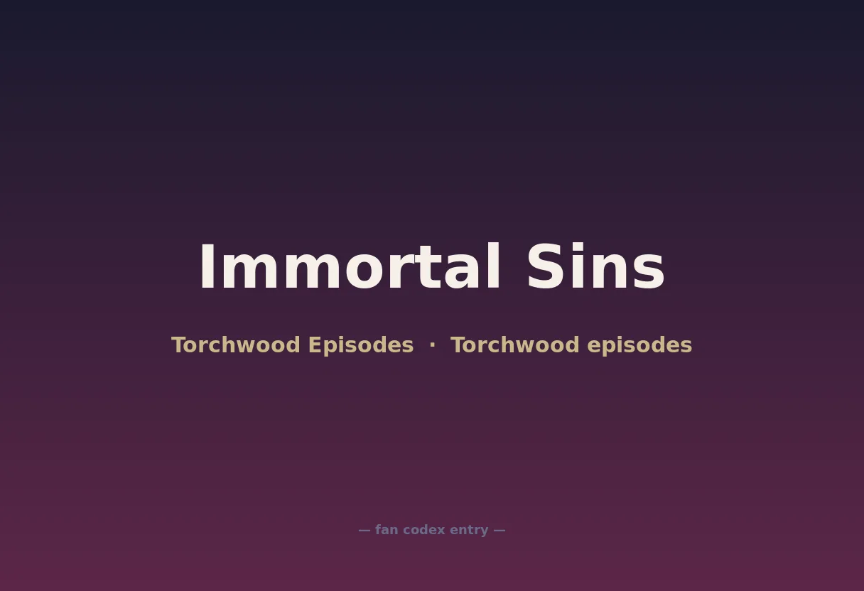 Immortal Sins
