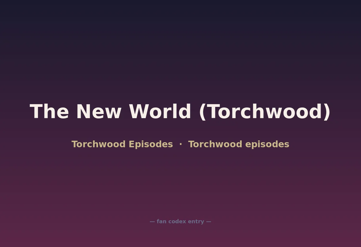 The New World (Torchwood)