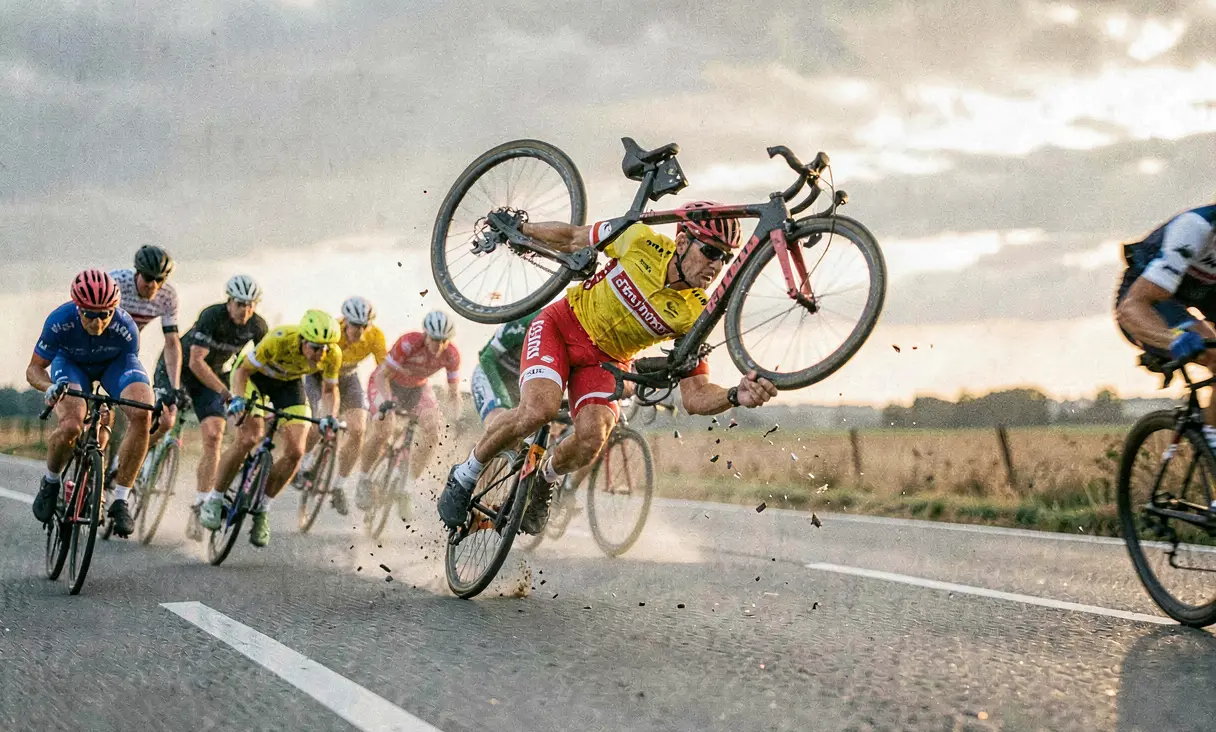 2009 Contador Crash Stage 3