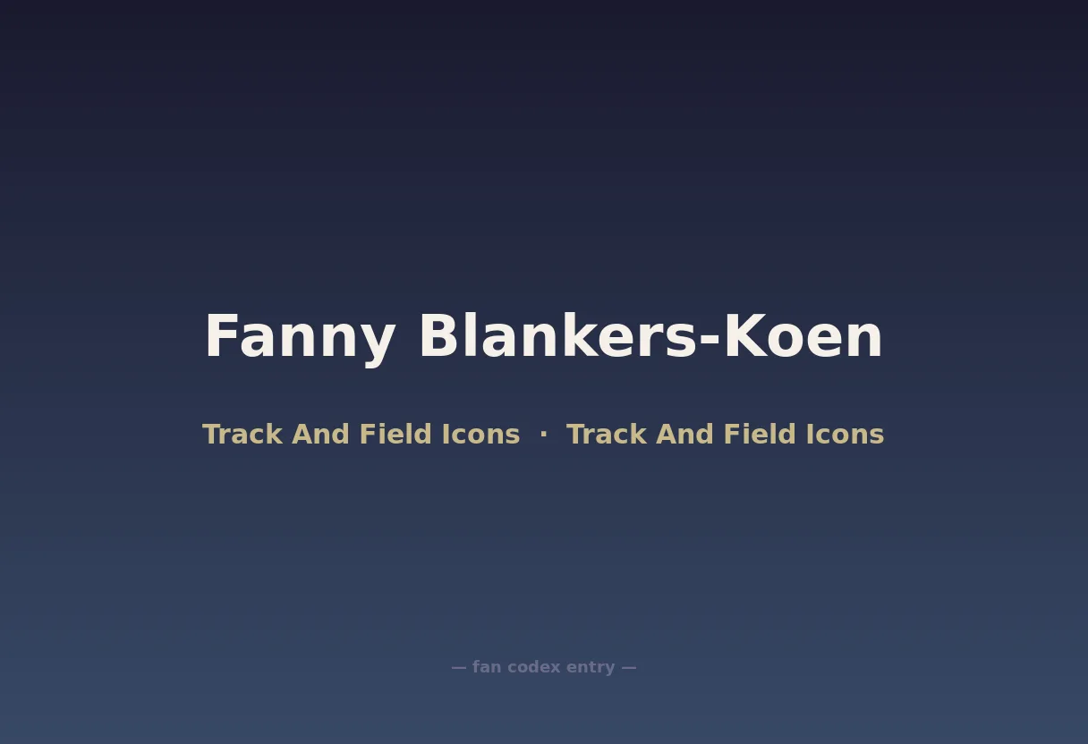 Fanny Blankers-Koen