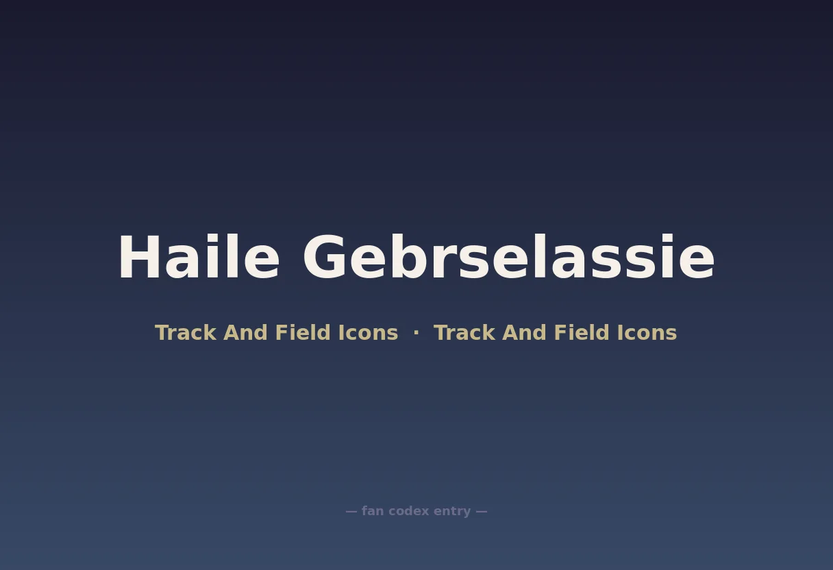 Haile Gebrselassie