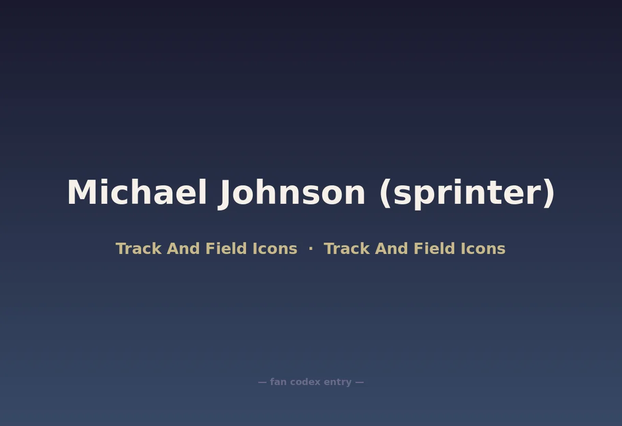 Michael Johnson (sprinter)