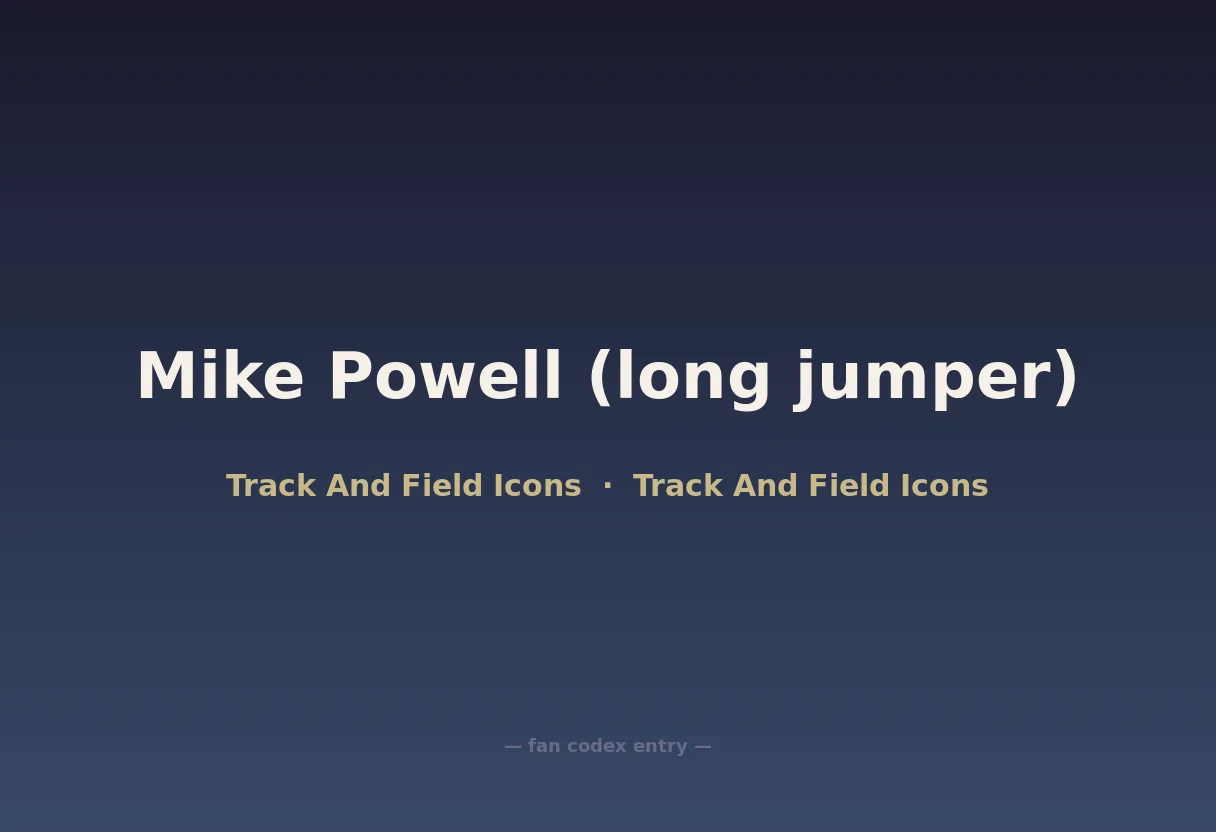 Mike Powell (long jumper)