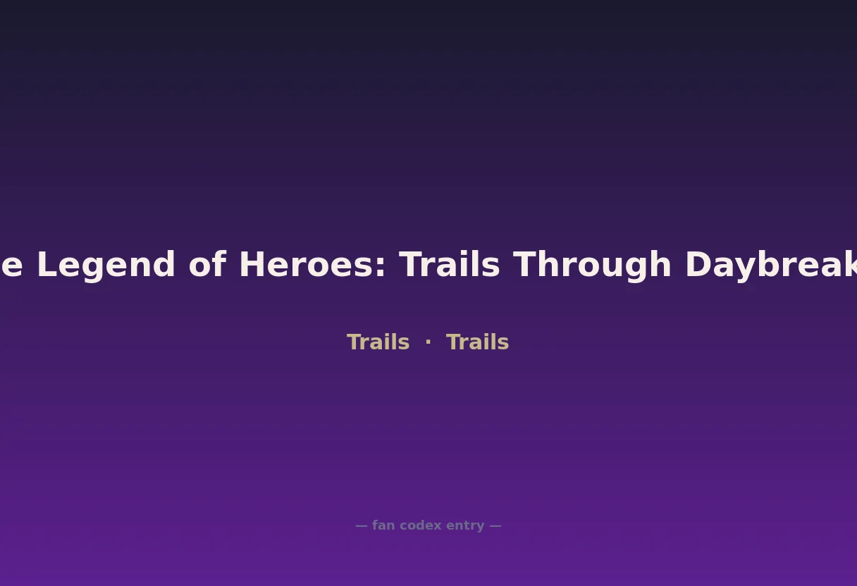 The Legend of Heroes: Trails Through Daybreak II