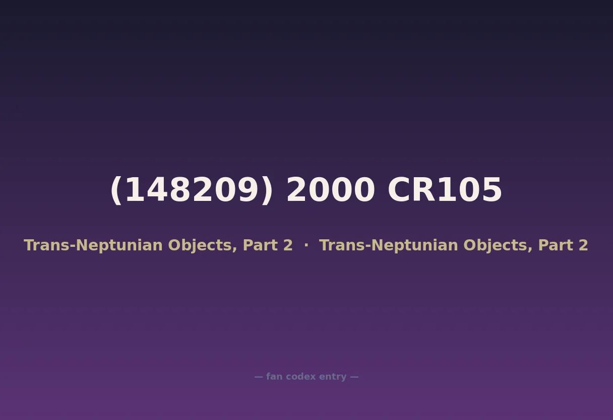 (148209) 2000 CR105