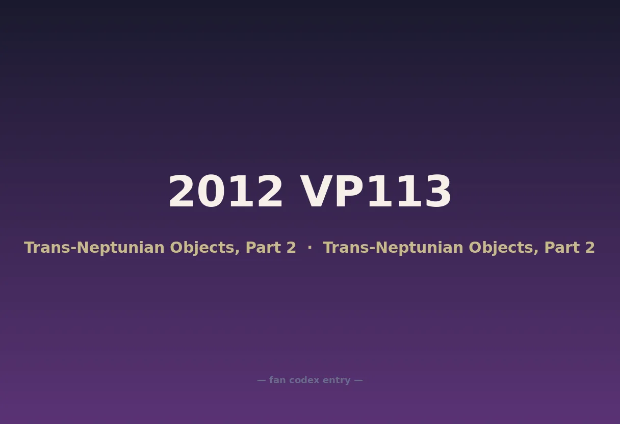 2012 VP113