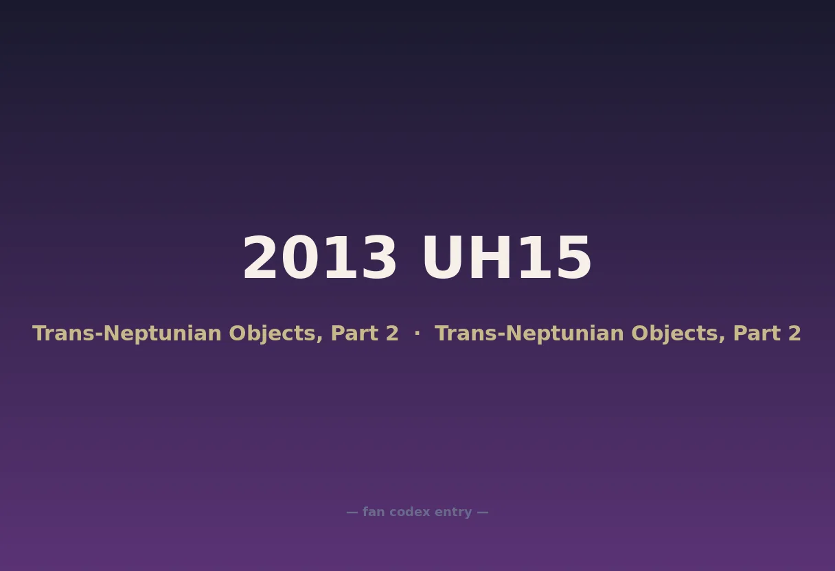2013 UH15