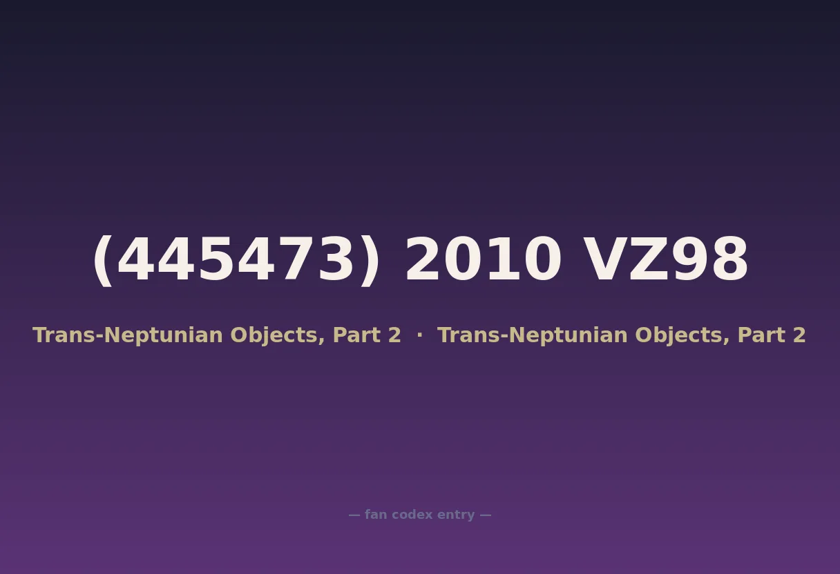 (445473) 2010 VZ98