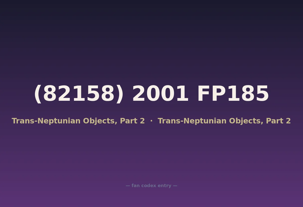 (82158) 2001 FP185