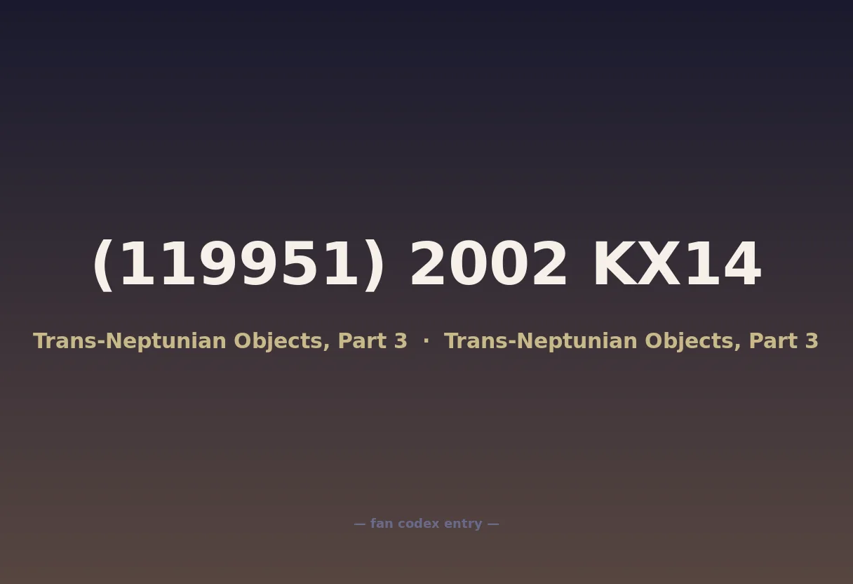 (119951) 2002 KX14