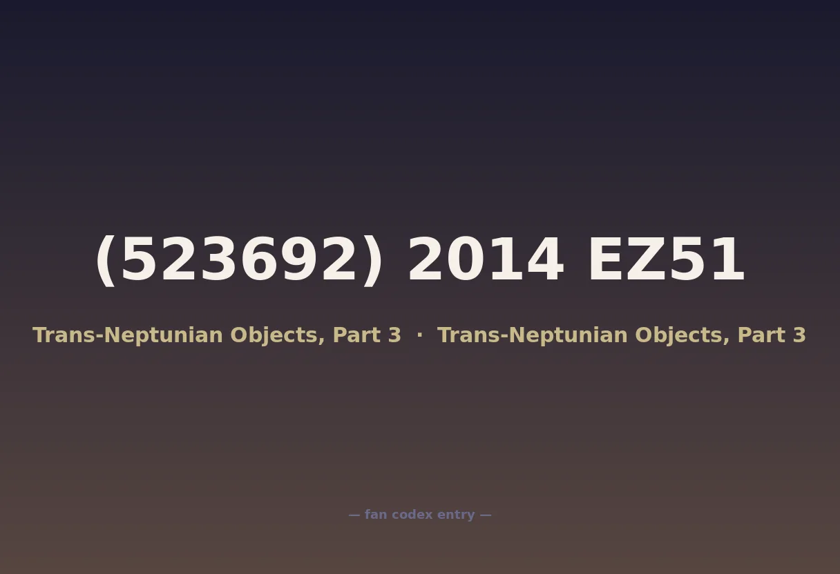 (523692) 2014 EZ51