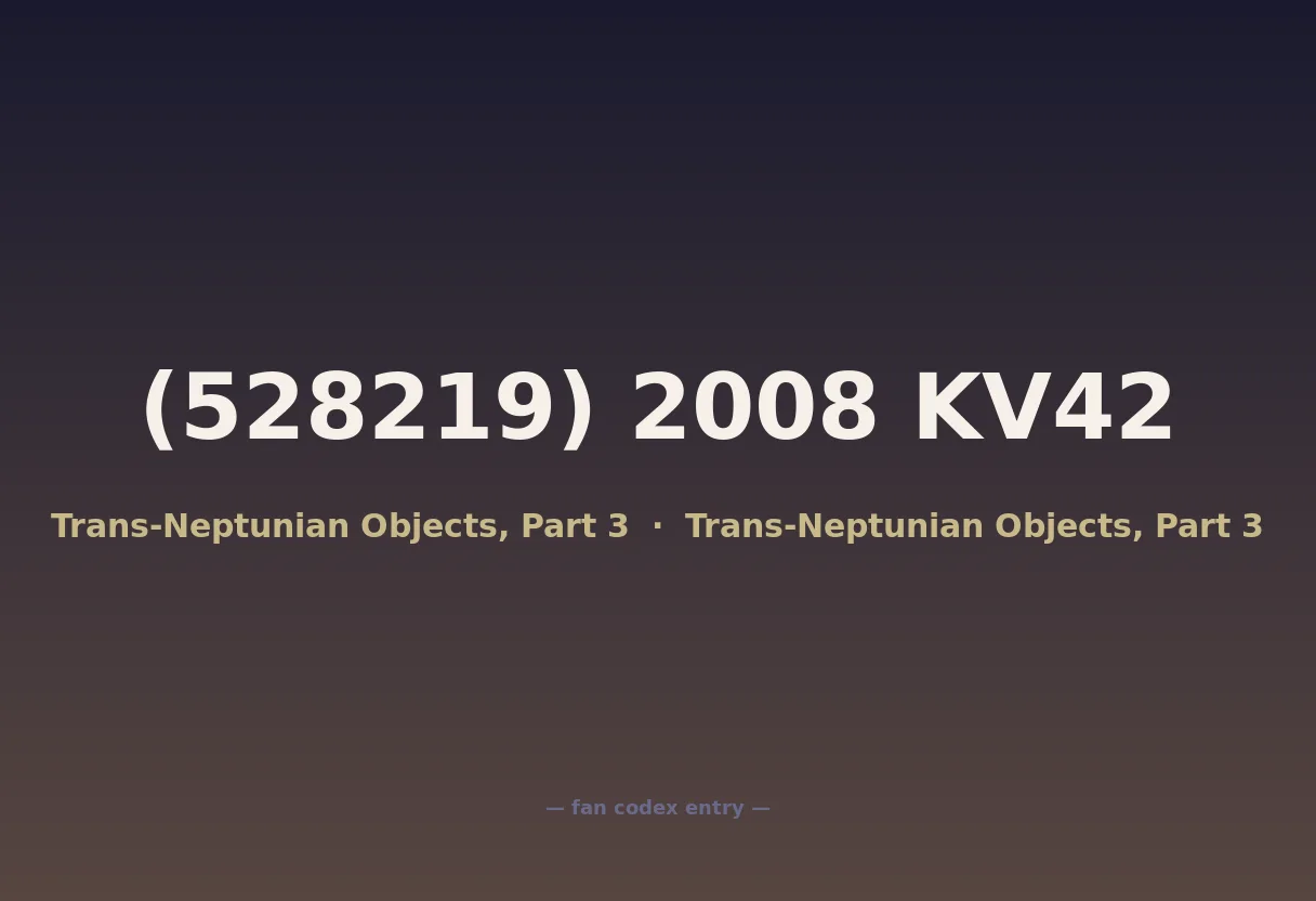 (528219) 2008 KV42