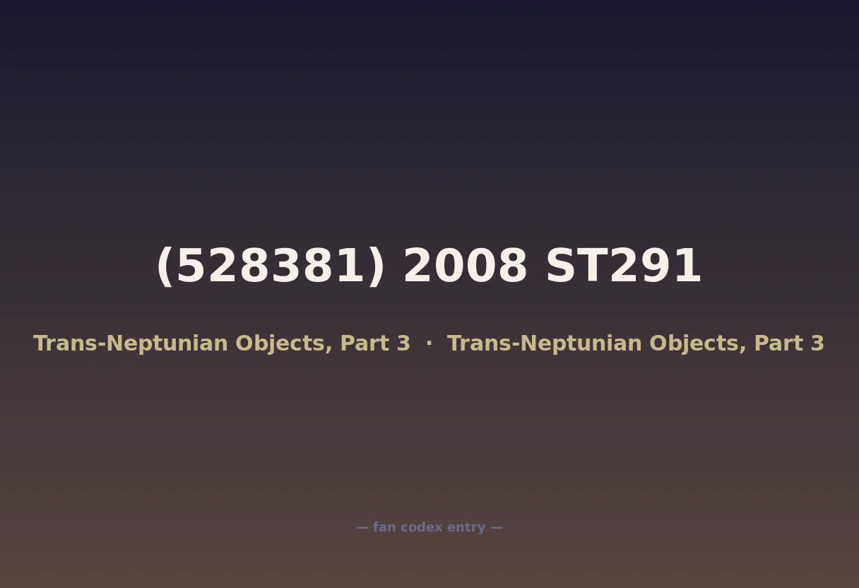 (528381) 2008 ST291