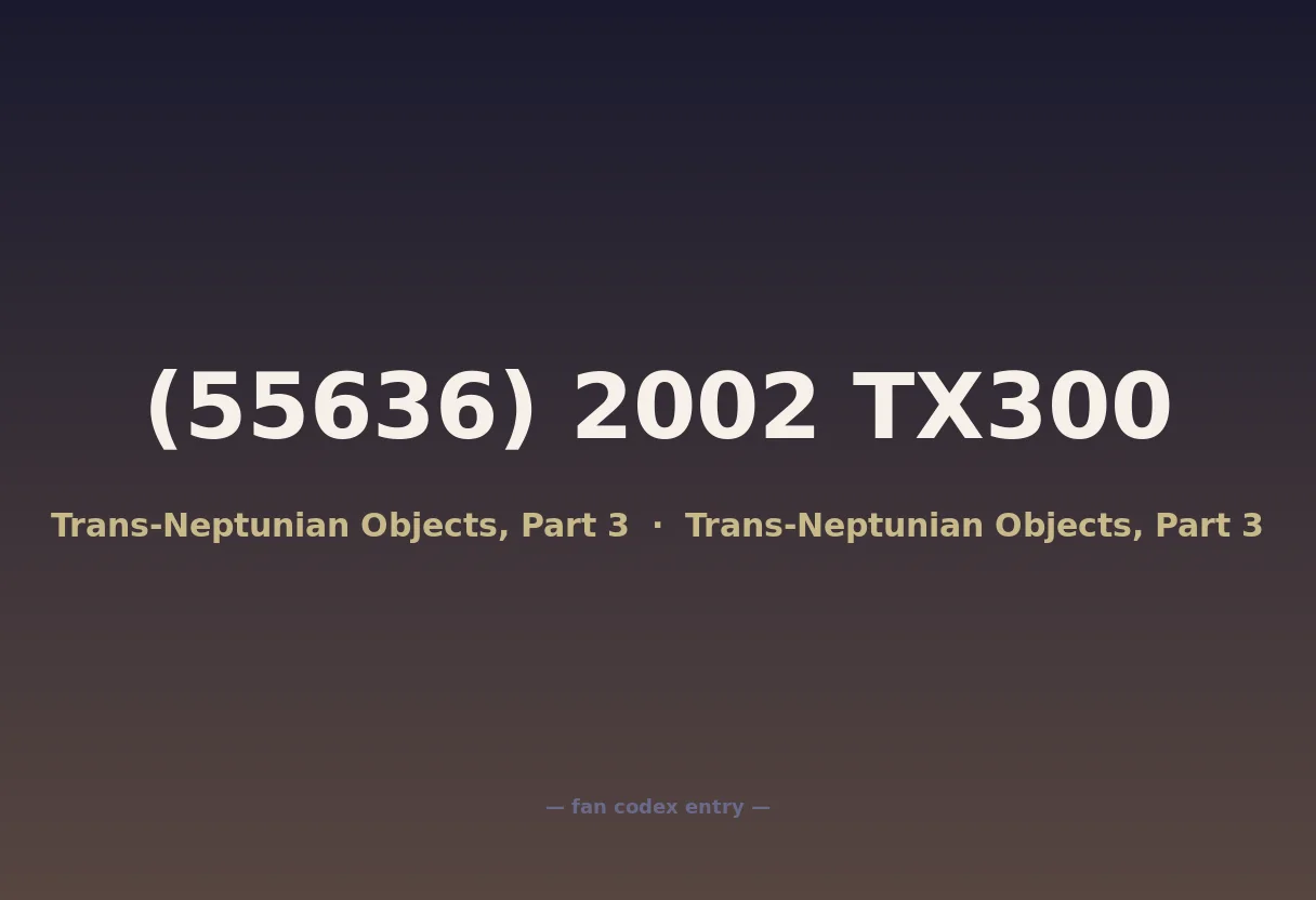 (55636) 2002 TX300