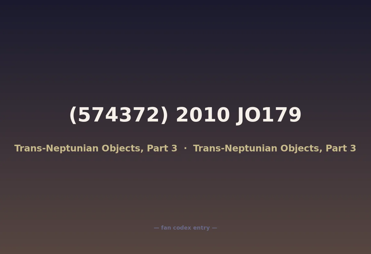 (574372) 2010 JO179