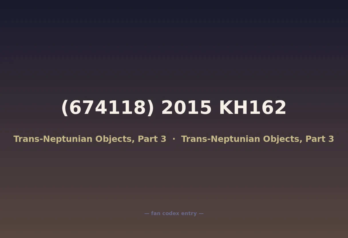 (674118) 2015 KH162