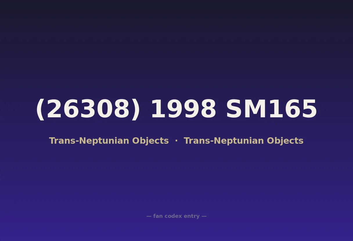(26308) 1998 SM165