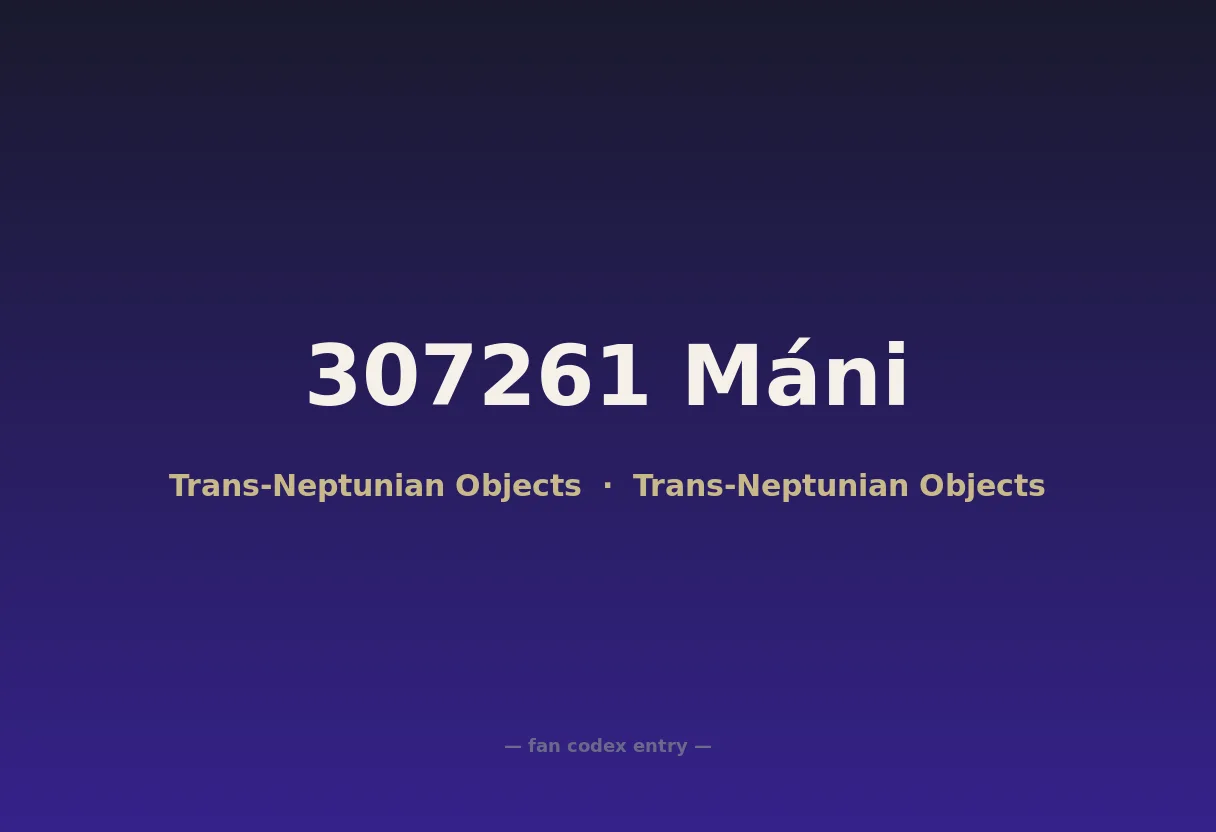 307261 Máni