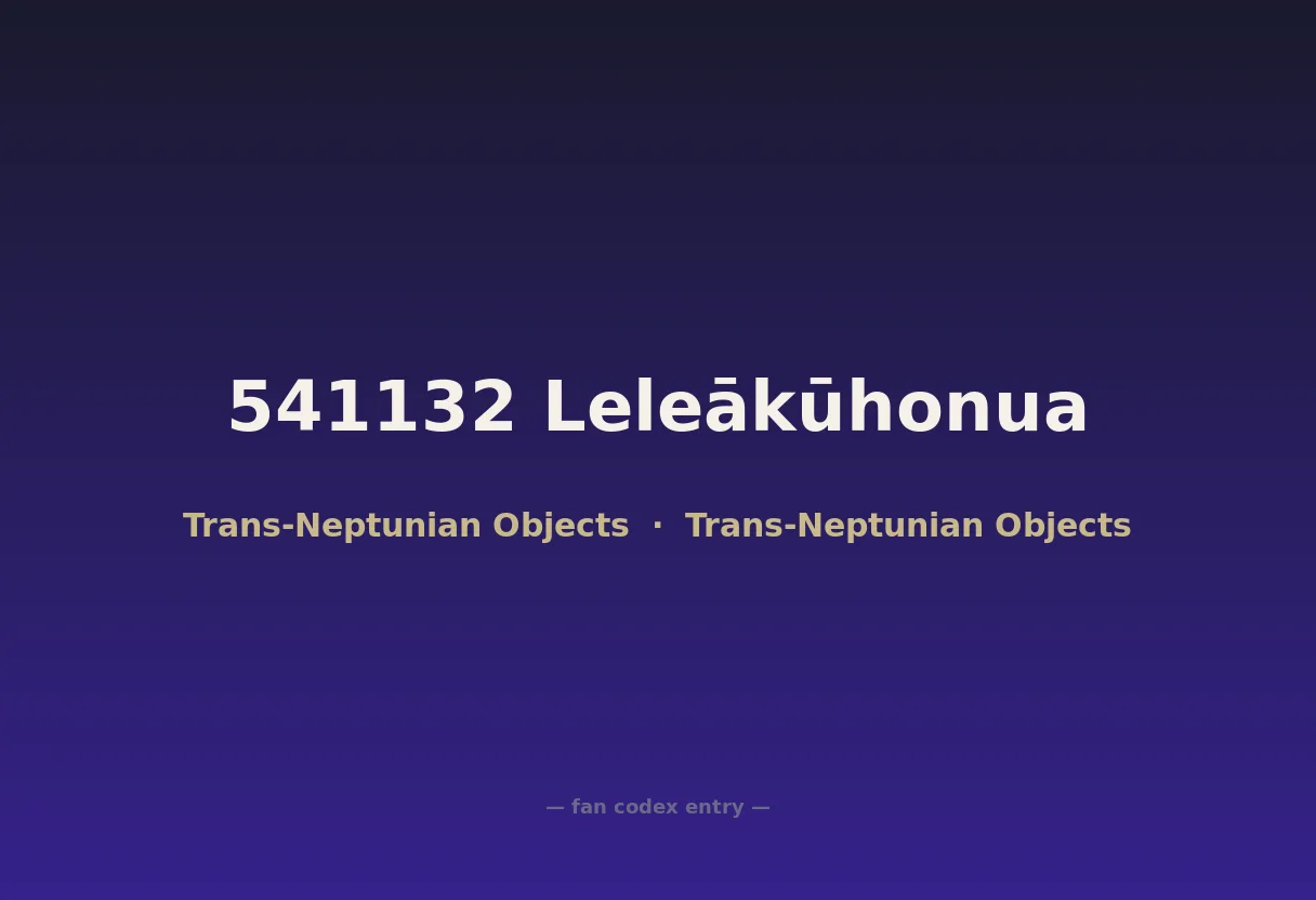 541132 Leleākūhonua