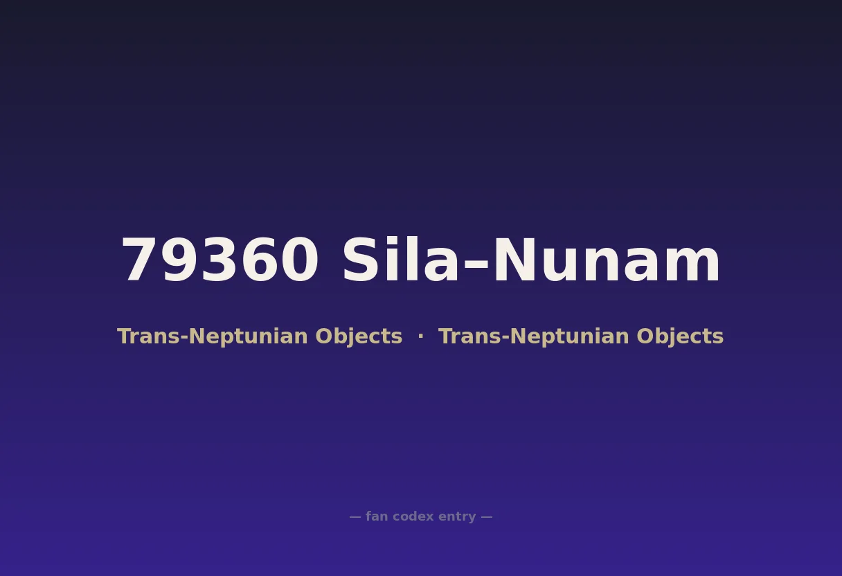 79360 Sila–Nunam