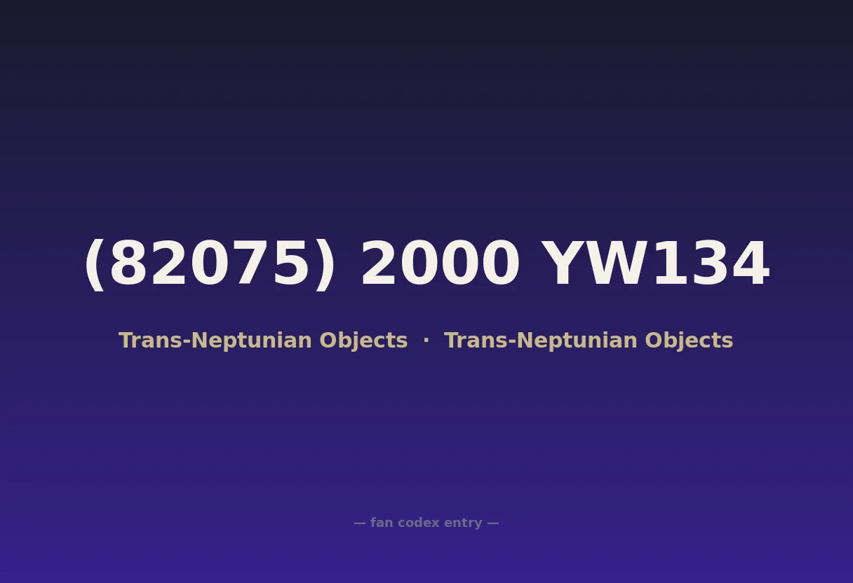 (82075) 2000 YW134