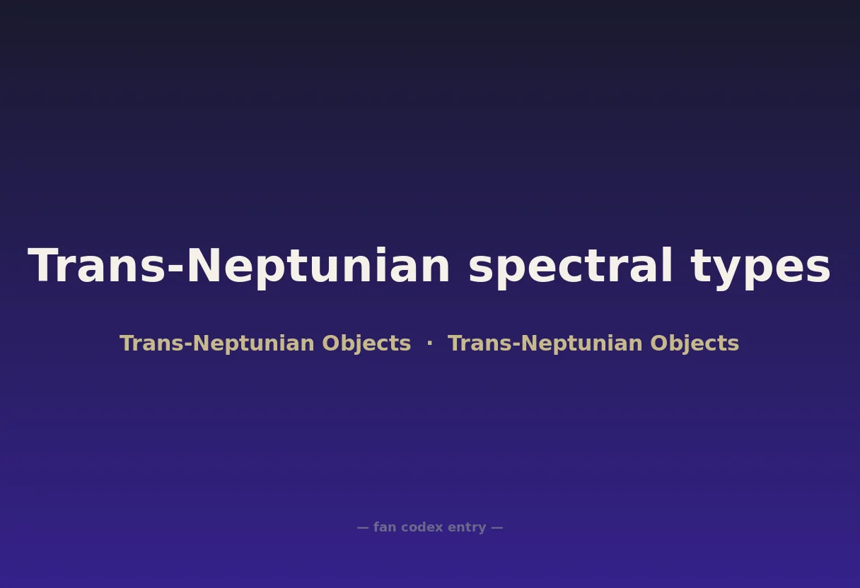 Trans-Neptunian spectral types