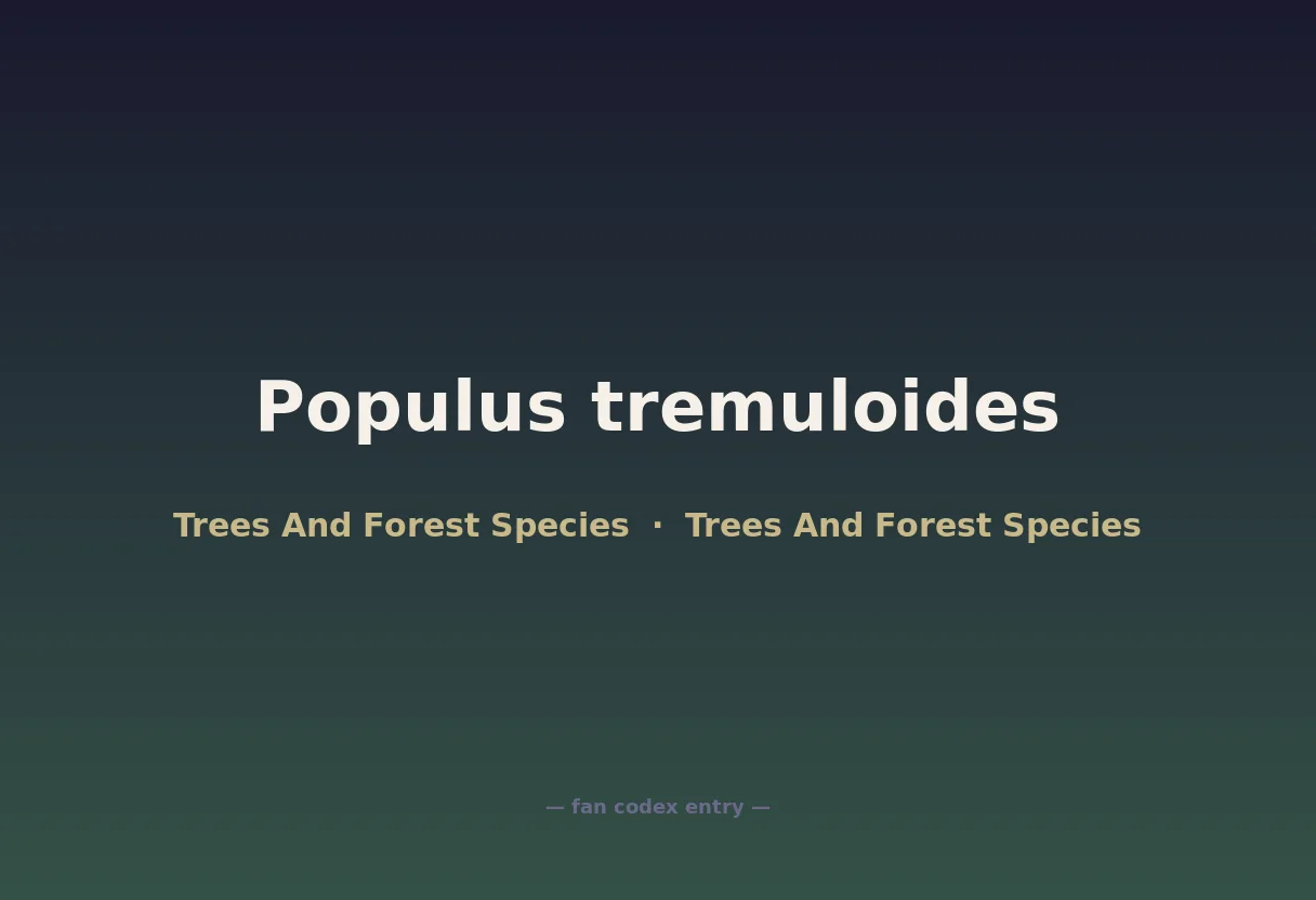 Populus tremuloides