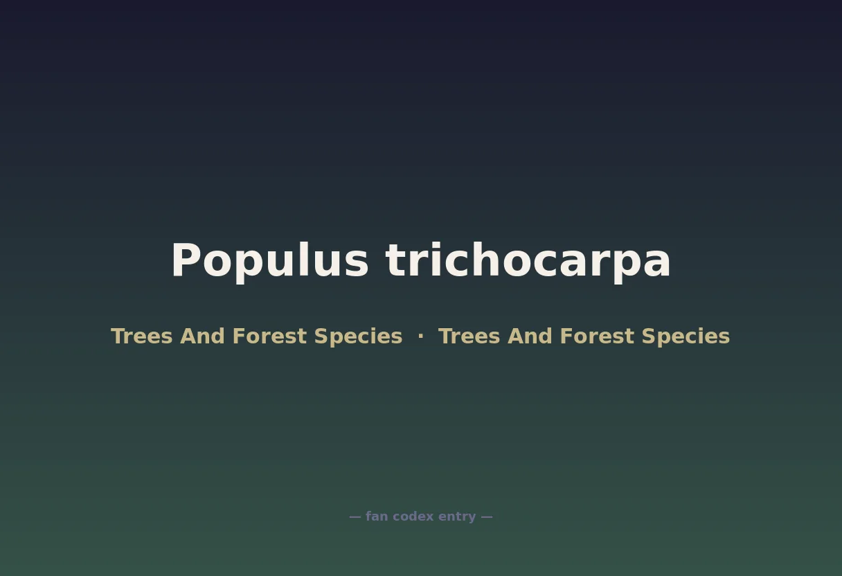 Populus trichocarpa