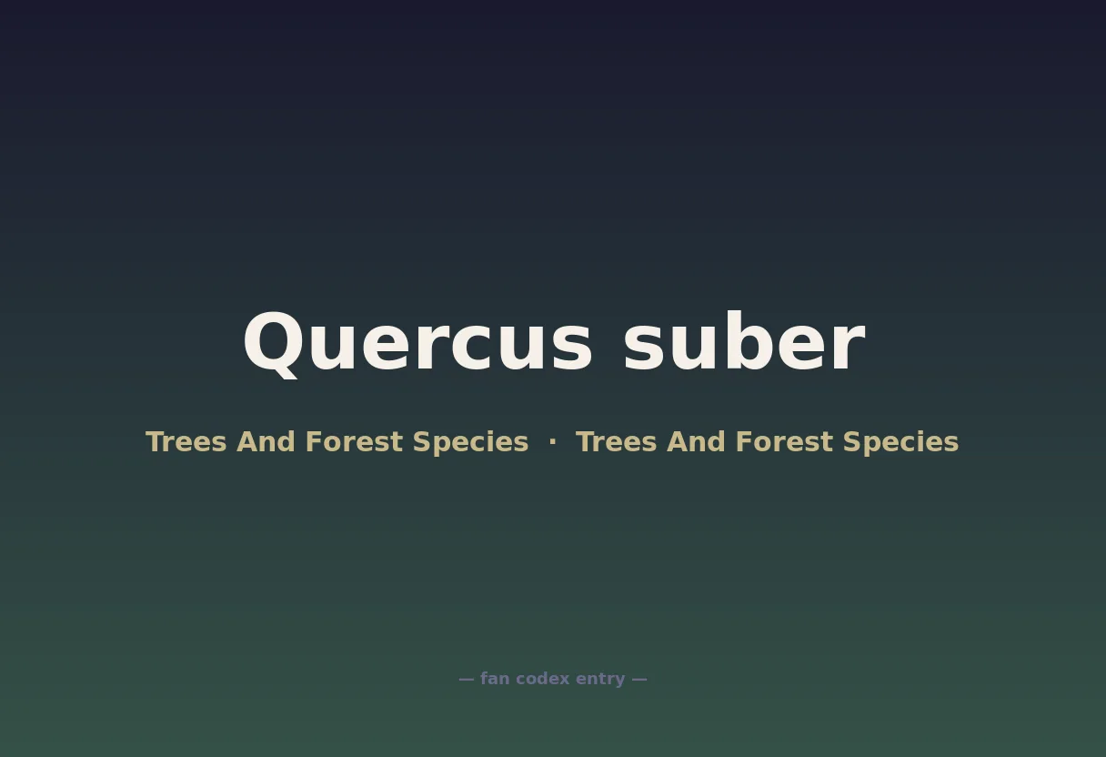 Quercus suber