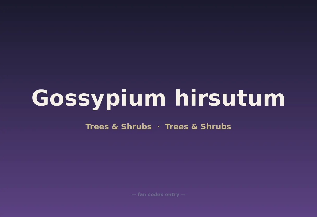 Gossypium hirsutum