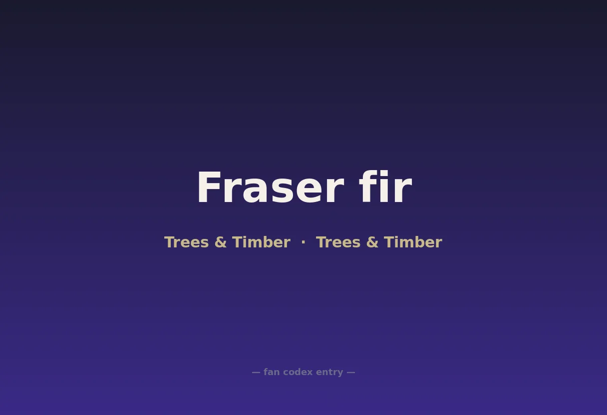 Fraser fir