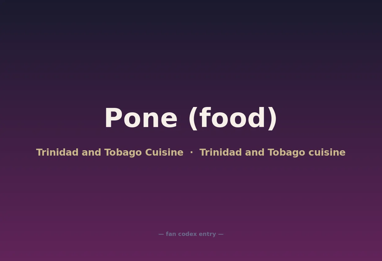 Pone (food)