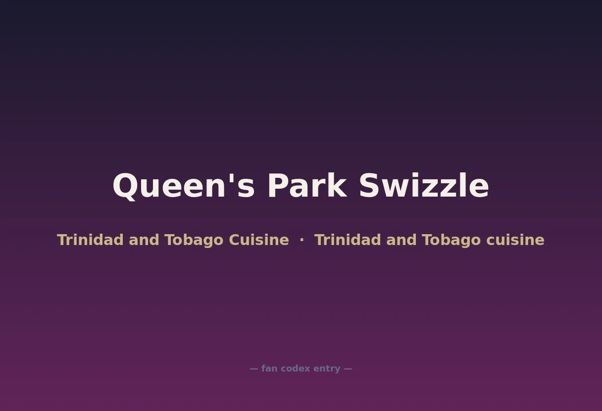 Queen's Park Swizzle