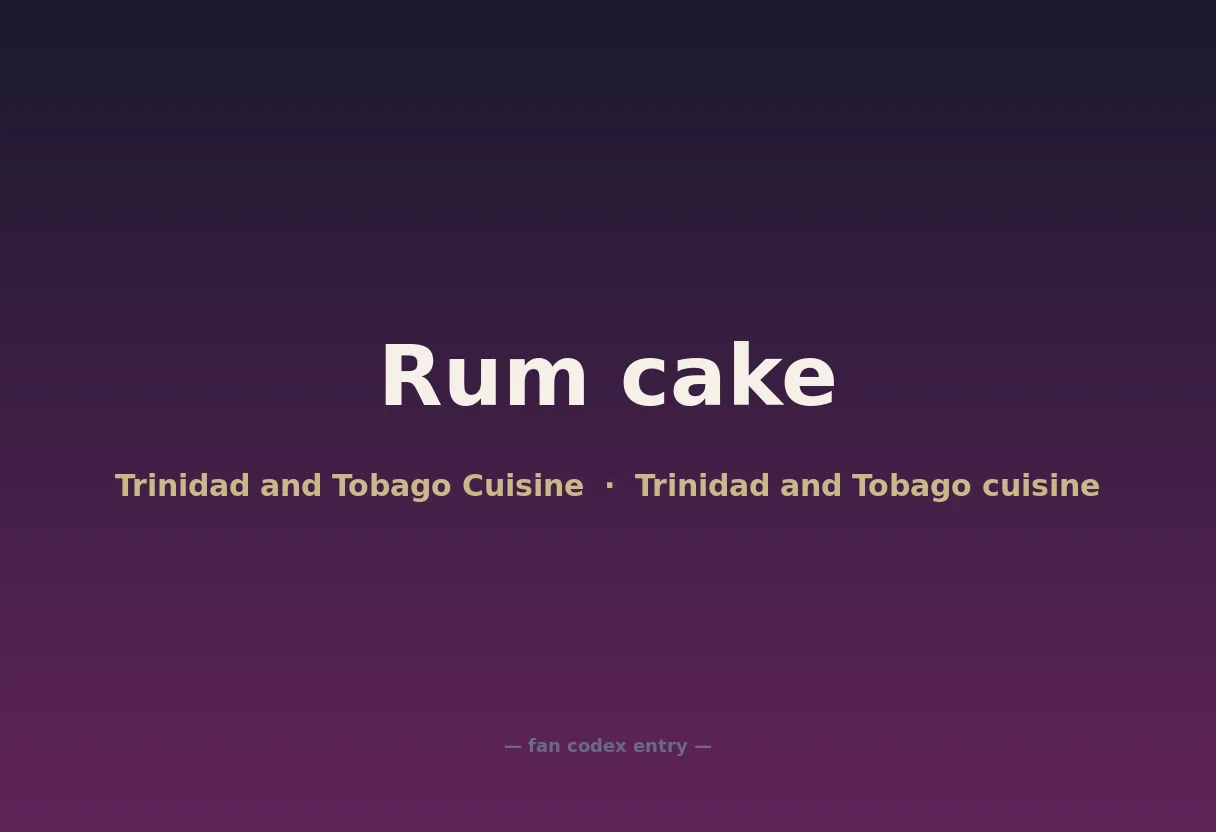 Rum cake