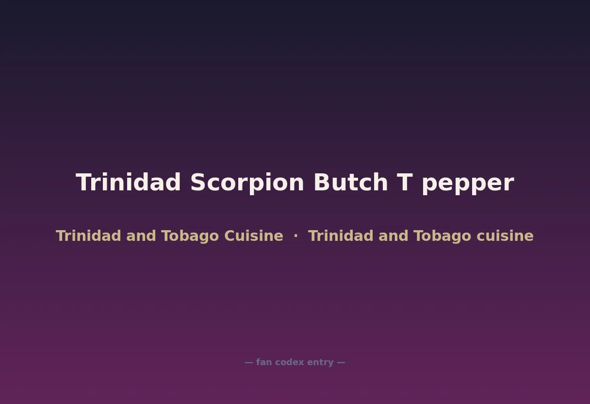 Trinidad Scorpion Butch T pepper