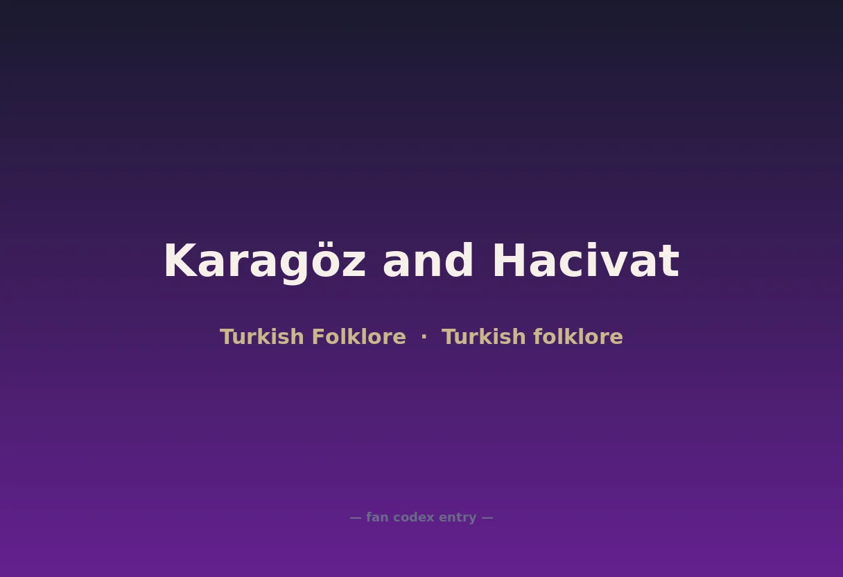 Karagöz and Hacivat