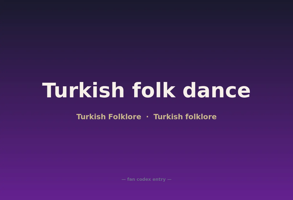 Turkish folk dance