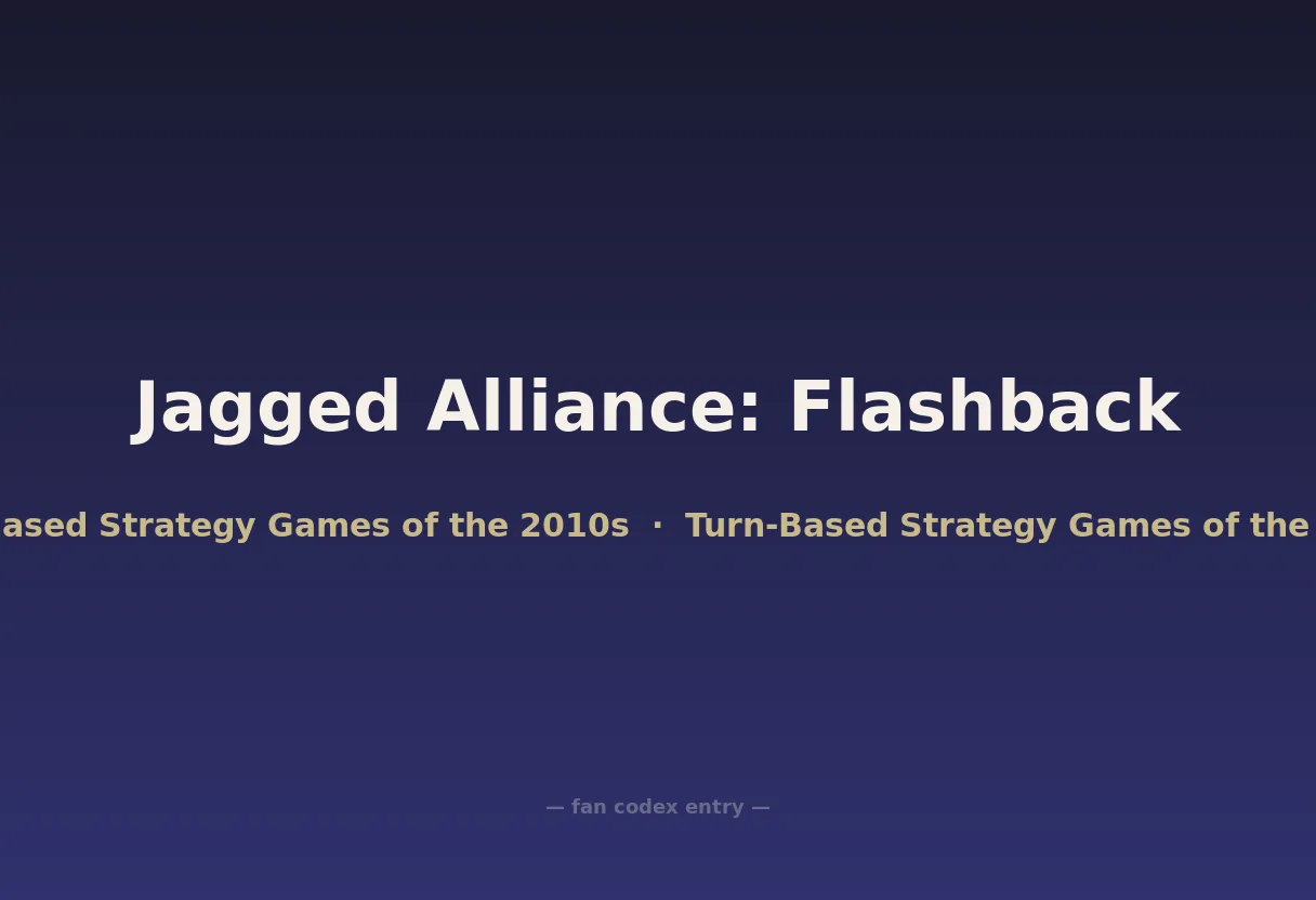 Jagged Alliance: Flashback