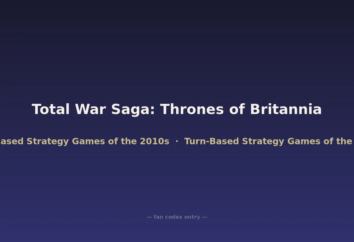 Total War Saga: Thrones of Britannia