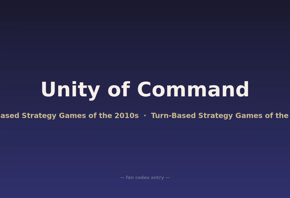 Unity of Command