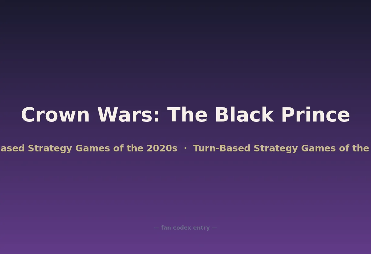 Crown Wars: The Black Prince