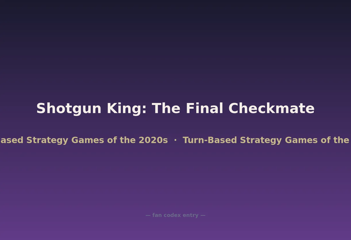 Shotgun King: The Final Checkmate